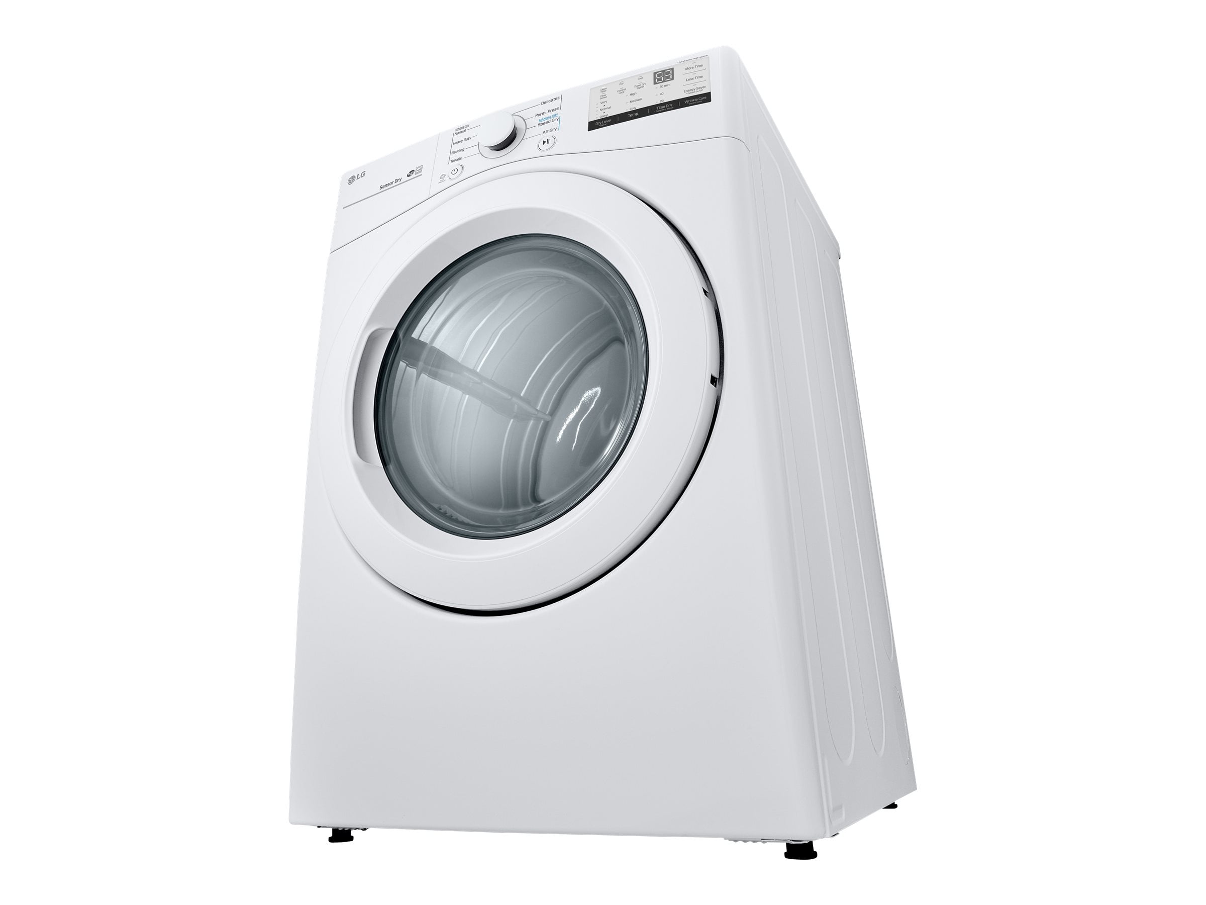 LG DLG3401W Dryer width 27 in depth 30 in height 38.7 in