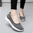 thumbnail image 6 of YOURDIARY Womens Slip-On Walking Shoes, Breathable Knit Casual Sneakers, Lightweight Comfort Loafers for Daily Wear, 6 of 9