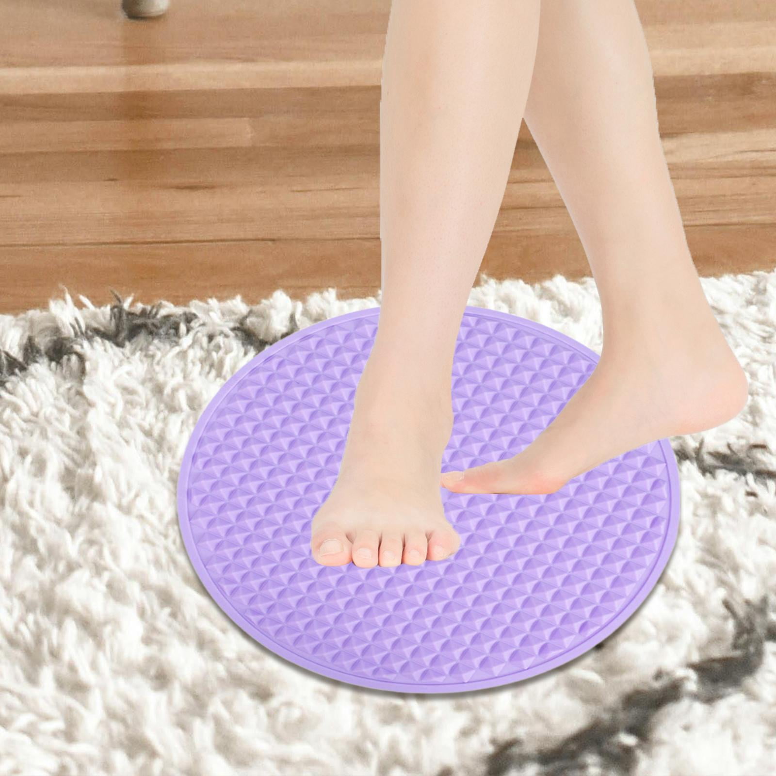 Serenable Acupressure Mat Foot Massage Folded Water Resistant Walk Massagers Massage Blanket for Household Living Room Office Travel Purple
