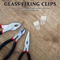 thumbnail image 3 of Minkissy 35Pcs Clear Mirror Clips Glass Retainer Clamps with Screws Versatile Cabinet Panel Fasteners, 3 of 8