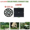 thumbnail image 2 of Panel Solar de silicio monocristalino de 100W, película Solar de 12V, ventilador con energía Solar, TOMSHOO Panel solar, 2 of 2