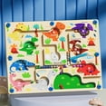 thumbnail image 6 of Dinosaur Educational Bead Maze, Magnetic Pen Learning Toy, Color Classification Digital Puzzle, Hand-Eye Coordination Training, Logical Thinking Tabletop Game, 6 of 9