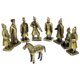 thumbnail image 5 of GOOHOCHY 1 conjunto de emperador creativo Qin Decoración de la estatua del hogar Retro Terracotta Warriors Figurine Colección, 5 of 7