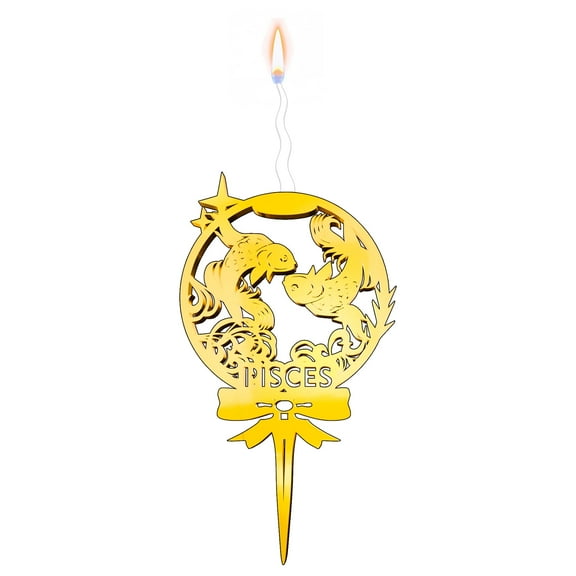 Luxury Cake Topper Candle for Birthdays, Weddings & Anniversaries - Reusable Food Safe Acrylic, Shiny Mirror Finish - Happy Birthday Cake Topper Décor