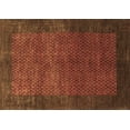 thumbnail image 1 of Ahgly Company Indoor Rectangle Abstract Brown Contemporary Area Rugs, 2' x 3', 1 of 4