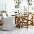 thumbnail image 4 of My Texas House Wren Slipcover Dining Chair with Casters Cream Polyester, 4 of 9
