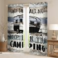 thumbnail image 2 of Manfei Camping Car Curtains Pack of 2 (42x84 Each) for Kids Children Teens,Adventure Theme Curtains Blackout,Rustic Cabin Bedroom Curtains,Breathable Home Decor, 2 of 6