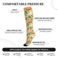 thumbnail image 3 of Lsque Herb Of Burger Pattern Sport Compression Socks for Men & Women 15-20 mmHg Knee High Nurse Pregnant Running Medical and Travel Athletic, 3 of 6