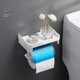 thumbnail image 2 of Yuarrent Soporte de rollo Cajas de montaje en pared Servilletero Accesorios para teléfono Soportes de estante sin perforaciones Accesorio de Juegos de accesorios de baño Pacifico Azul Pacifico Azul, 2 of 6