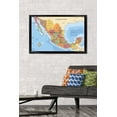 thumbnail image 3 of Map - Mexico Wall Poster, 22.375" x 34" Framed, 3 of 4