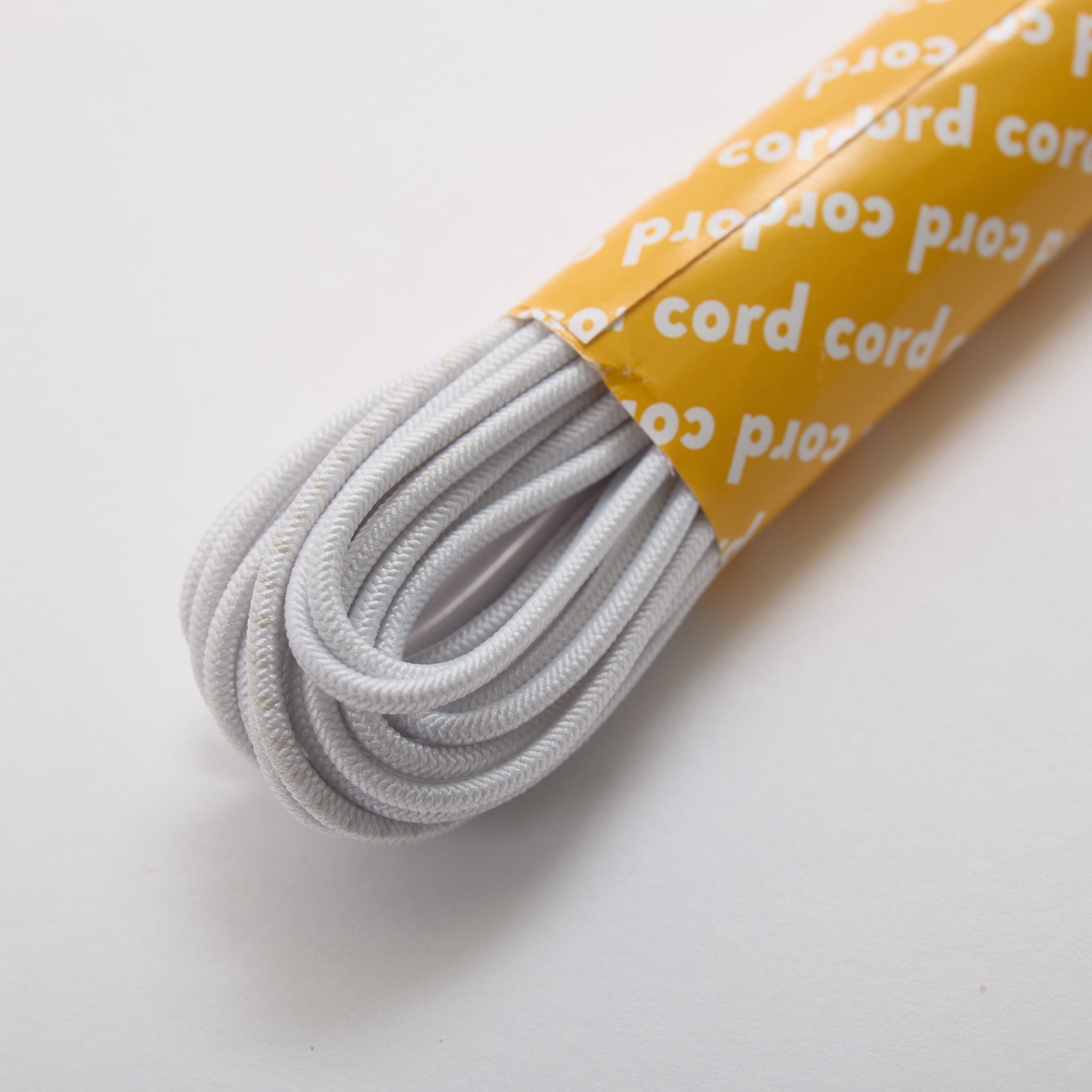 (8 pack) Hello Hobby Brand Round Cord Elastic, White, 2 Yards, For Sewing & Craft Projects