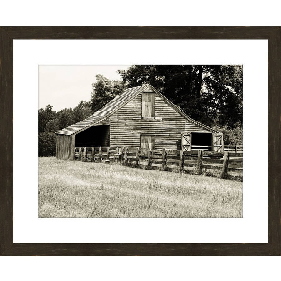 Black And White Barn Ii 22 X 18 Wall Art Walmart Com