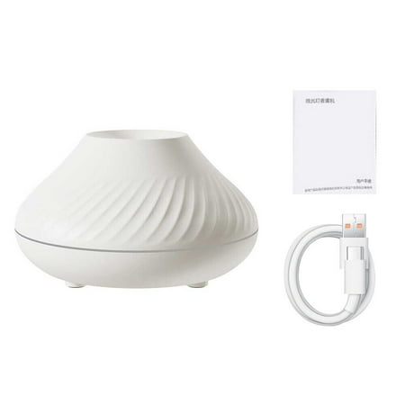 

130ML Aroma Aromatherapy Diffuser Essential Oil Air Humidifier LED Flame Light