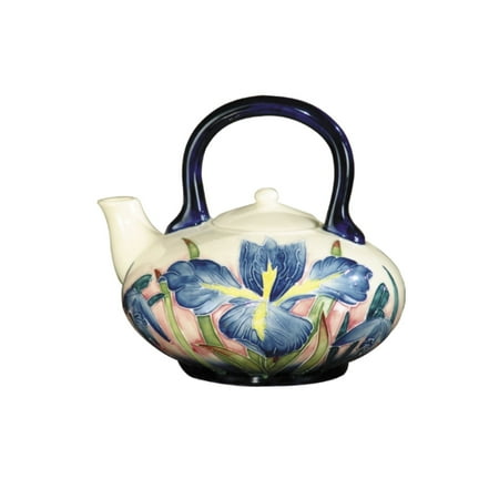 

Multi-Colored Iris Tea Pot-Saucer