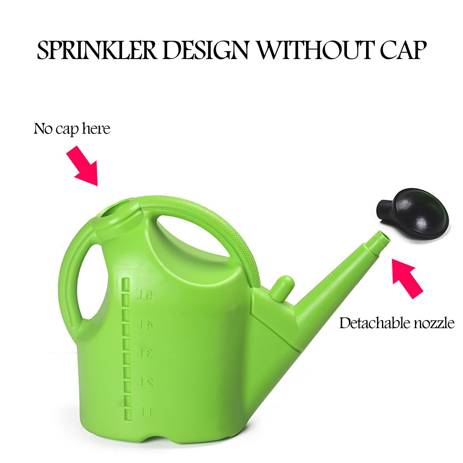 kjfeif 5L Detachable Watering Can Large Capacity Watering Can for Indoor Outdoor Garden, Large Plastic Watering Can for Garden Flowers Plants