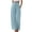 Sky Blue, variant on Lovskoo 2024 Women's Cotton Linen Pants Casual Solid Pants Comfortable Elastic High Waist Wide Leg Casual Full Length Pants Sky Blue