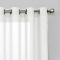 thumbnail image 3 of Eclipse Liberty Light Filtering Window Curtain 52 Inches Wide x 108 Inches Long, Single Window Curtain Panel, Grommet, White, 3 of 6