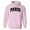 Pink, variant on Paris College Style Hoodie Sweatshirt Unisex Large White