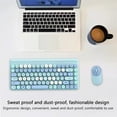 thumbnail image 3 of LSLJS Combo Clavier et Souris Sans Fil, pour Tablettes PC Windows/iOS/Linux, Convient pour Travailler, Dactylographier, Voyager, Réunion, Souris Sans Fil, 3 of 7