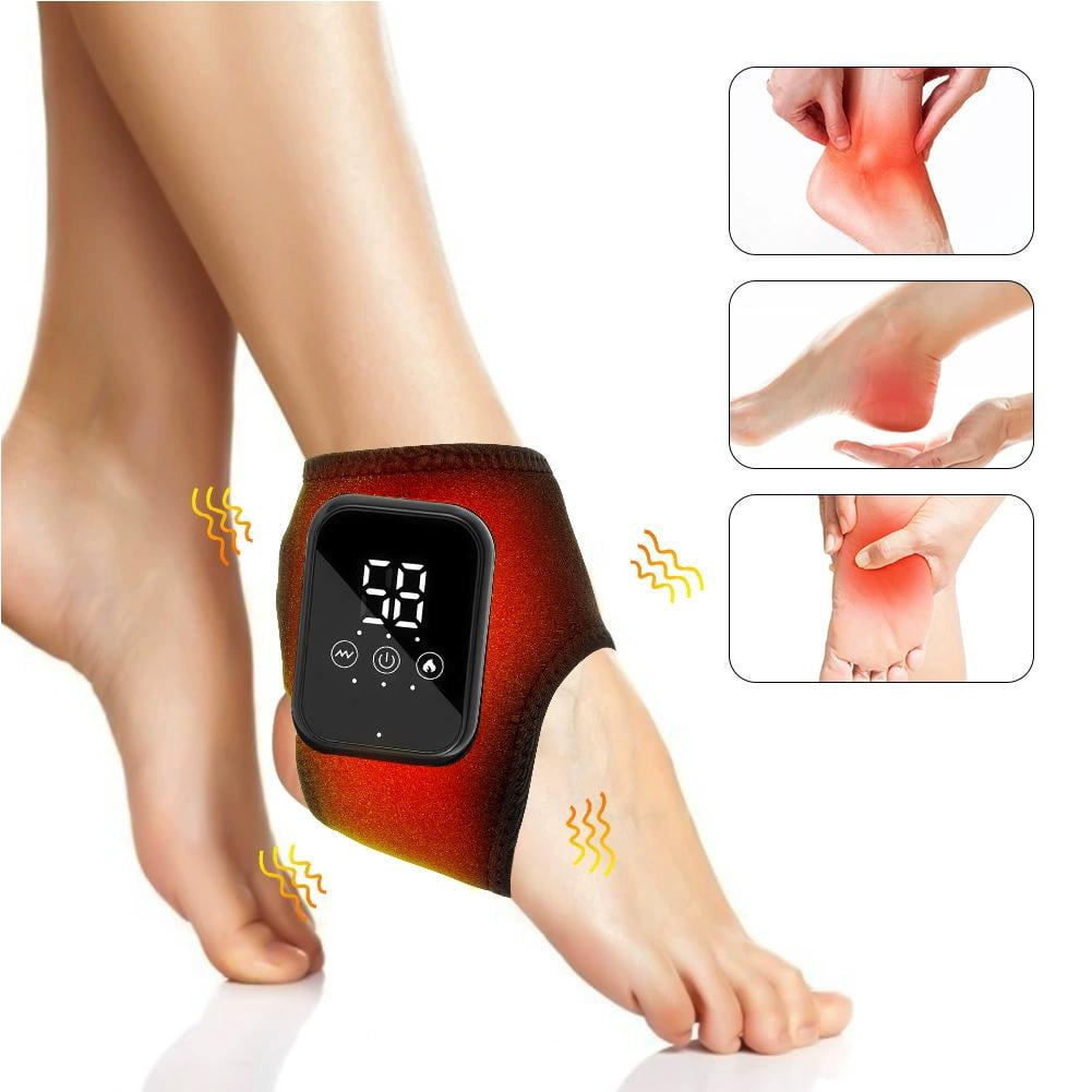 3 in 1 Foot Massager,Foot Massager for Plantar Fasciitis,Wireless & Portable with 3-Level Heat Massage Adjustable