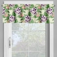 thumbnail image 2 of Ambesonne Philodendron Window Valance, Exotic Floral Bouquet, 54" X 12", Pale Yellow Multicolor, 2 of 5