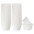 thumbnail image 1 of 100pcs 3.5oz Moldes para Magdalenas de Papel de Tamaño Estándar Envoltorios Antiadherentes Desechables para Tartas Bodas Cumpleaños Navidad Blanco, 1 of 6