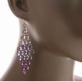thumbnail image 5 of Mi Amore Drop-Dangle-Earrings Purple/Gold-Tone, 5 of 5