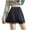 Black, variant on Plus Size Women Shorts Denim Tennis Shorts for WomenFashionable Solid Color Lace Bottom Shorts