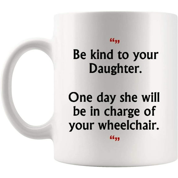 Funny Mug Coffee Cup | Gift for Family Mom Dad Grandparent Kind Daughter Charge Wheelchair T-Shirt