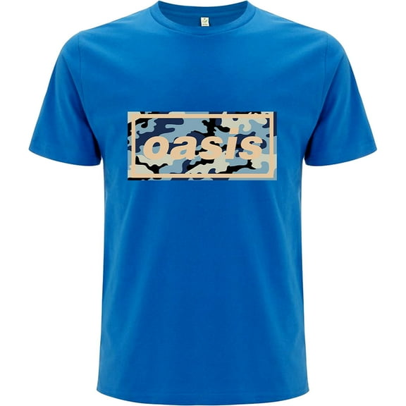 Men's Oasis Camo Logo T-shirt Small Blue