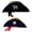 Boat-Shaped White, variant on Doomiva Pirate Hat LED Skull Print Pirates Cap for Festival Theme Performance Boat-Shaped White One Size