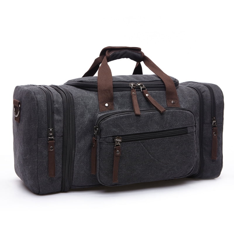 Bagail Men Vintage Canvas Travel Bag Tote Luggage Gym Duffle Bag Handbag Weekend Bag by Bagail