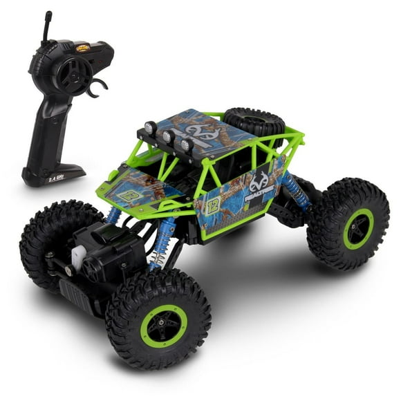 NKOK 2,4 GHz RealTree Rock Crawler jouet RC à l'échelle 1/16 (bord – bleu)