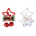 thumbnail image 5 of Juego de 3 cascabeles JAMW navideños con recortes de estrellas y lazos de bayas de acebo, 5 of 5