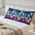 thumbnail image 4 of Funny Dinosaur Body Pillow Covers 20"x54", Cute Dino Purple Cartoon Boys Girls Children Soft Brushed Microfiber Breathable Throw Pillow Covers, Pillowcase with Zipper for Couch Sofa Bedroom, 4 of 9