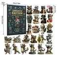 thumbnail image 3 of Sarcastic Raccoon Advent Calendar Blind Box 2025,2D Flat Aircraft Box 24pc Series Advent Calendar Christmas Countdown Calendar Blind Box, 3 of 7