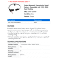 thumbnail image 2 of Output Automatic Transmission Speed Sensor - Compatible with 1999 - 2000 Ford Windstar, 2 of 2
