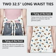 thumbnail image 6 of Cartoon Tractors Stars White Pattern Apron-Garden Aprons for Women with Pockets-Cotton Linen Waterproof Kitchen Cooking Gardening Aprons Adjustable for Kitchen,Cooking,BBQ and Salon 33x27 Inch, 6 of 7