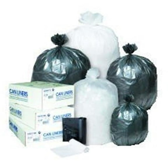 Inteplast Group EC202206N 7 Gallon & 6 Micron High-Density Can Liner - Clear