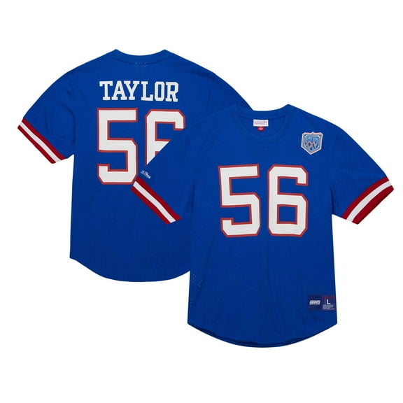 Men's Mitchell & Ness Lawrence Taylor Royal New York Giants Retired Player Name & Number Mesh Top