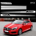 thumbnail image 2 of Amdohai 5Pcs Car Stickers Body Sticker Decals Stripes Car Side Door Body Hood Rearview Mirror Decal Stickers Set Racing, 2 of 7