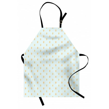 

Autumn Apron Earthy Tones Repeating Dry Oak Leaves Simplistic Pattern Illustration Unisex Kitchen Bib with Adjustable Neck for Cooking Gardening Adult Size Mint Green and Beige by Ambesonne
