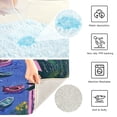 thumbnail image 3 of Yayeee Bath Rug for Bathroom Floor Non Slip Rectangle Fluffy Soft Absorbent Mat, 16"x24", Purple Window Scene, 3 of 7
