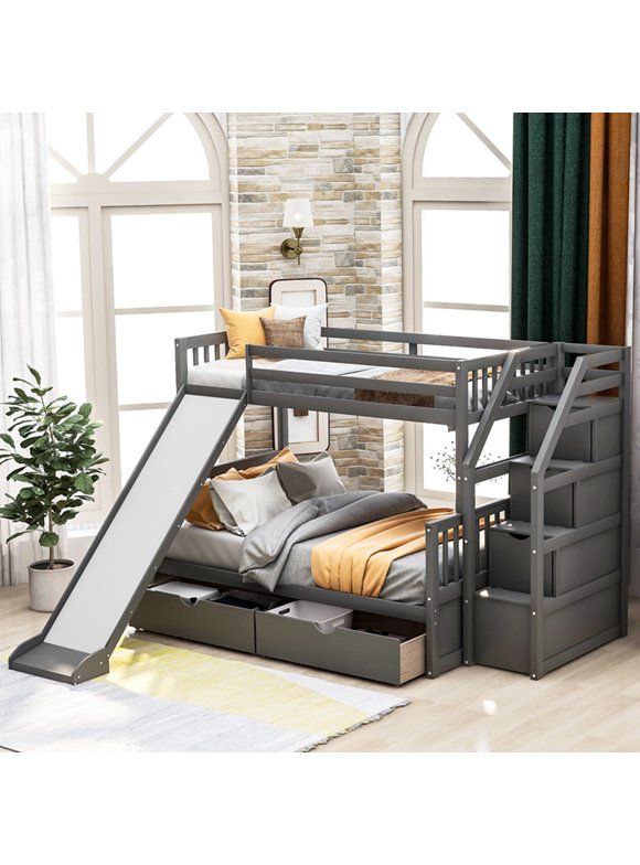 Bunk Beds with Slide in Bunk Beds