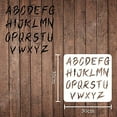 thumbnail image 2 of Letter Stencil Decoration Template 11.8x11.8 inch Plastic Alphabet Stencils Square Reusable Stencils for Painting on Wood Floor Wall and Fabric, 2 of 9