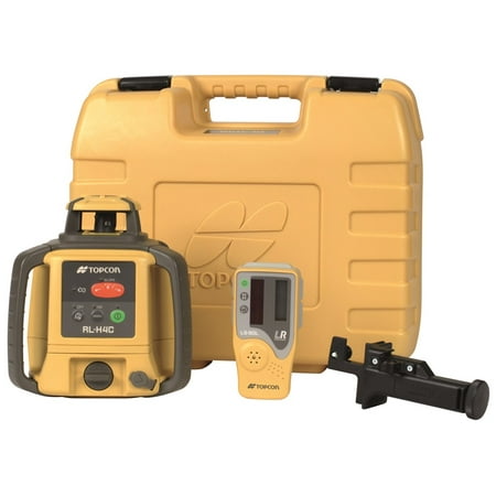 Topcon RL-H4C Self-Leveling Rotary Laser Dry Battery with LS-80L Sensor 57177, Tripod W/ Grade Rod 14ft (Best Laser Level For Grading)