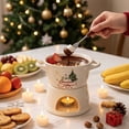 thumbnail image 2 of 6.76oz Ceramic Coffee Mug,Fondue Shape Cup with Candle Warmer, Dessert Cup for Party Kitchen Home Bar, 2 of 6