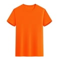 thumbnail image 6 of Wyobmus Mens Short Sleeve Tee Shirts Quick Dry Stretch Active Crew Neck T Shirt Bodybuilding Running Gym Workout Tee Tops S-4X Orange, 6 of 6