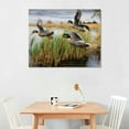 thumbnail image 2 of Nawypu Mallard Duck Drake Duck Flying Duck Hunting Duck Lake Michigan Waterfowl Art Nature Scenery Still Li Wall Art Paintings Canvas Wall Decor Home Decor Living Room Decor Aesthetic, 2 of 6
