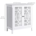 thumbnail image 2 of HOMCOM Sideboard Display Cabinet with 2 Glass Doors Adjustable Shelves, 2 of 9